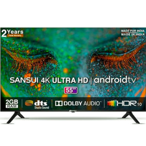 Sansui 140 cm (55 inch) Ultra HD (4K) LED Smart Android TV with Dolby Audio and DTS