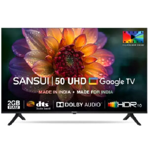 Sansui 50 inch Ultra HD 4K LED Smart Google TV (JSW50GSUHD) with Zen Panel IPS display Dolby Audio &amp Filmmaker mode