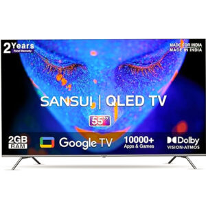 Sansui 55 inch 4K Ultra HD Smart QLED Google TV (JSW55GSQLED)