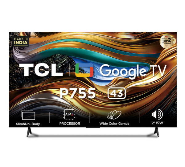 TCL 43 Inch Ultra HD 4K Google TV (43P755) - Dolby Atmos Audio System HDR10 plus