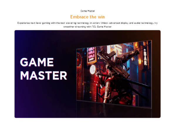 TCL 50 Inch Ultra HD 4K Google TV Game Master