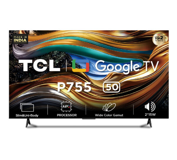 TCL 50 inch Ultra HD 4K Google TV (50P755) Hands Free Voice Control Game Master