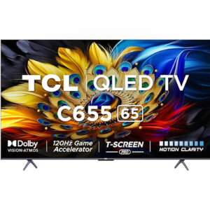 TCL 65inch 4K Ultra HD Smart QLED Google TV (65C655) Dolby Vision -Atmos HDR 10 plus AiPQ Pro Processor