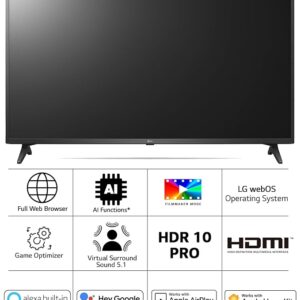 LG 43 inch 4K Ultra HD Smart WebOS LED TV Feature