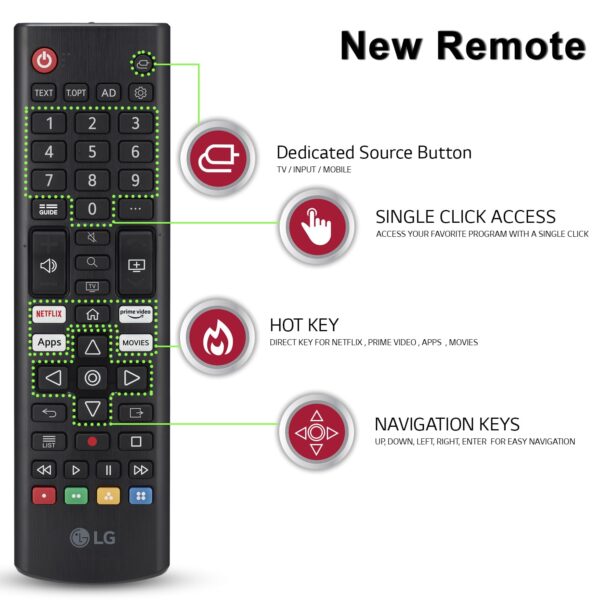 LG 43 inch 4K Ultra HD Smart WebOS LED TV New Remote