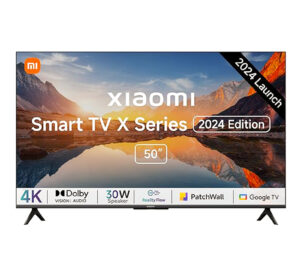 MI 50 inch X Series 4K LED Smart Google TV (L50MA-AUIN) Dolby Audio - ‎One Click Prime