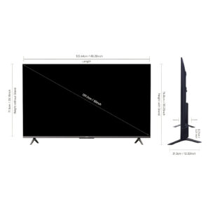 MI 55 inch X Pro QLED Series Smart Google TV Display Size