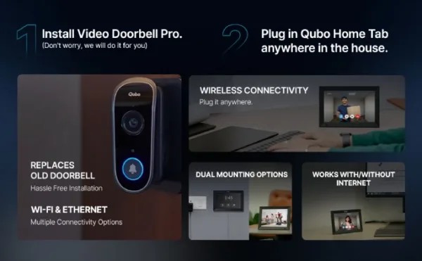 Qubo Video Doorbell PRO INSTAVIEW Installation