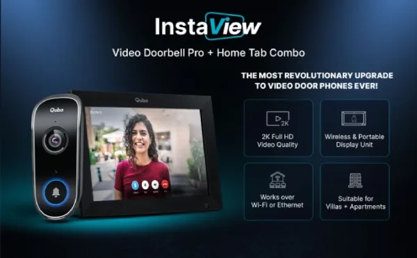 Qubo Video Doorbell PRO INSTAVIEW Look