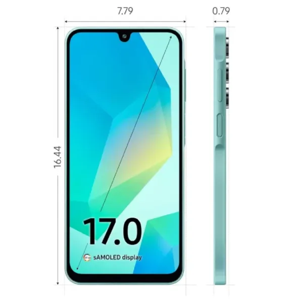 Samsung_A16_Green_Dimention