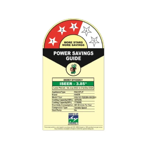 Haier_HSU13C-TQS3BN_AC_Rating_Star