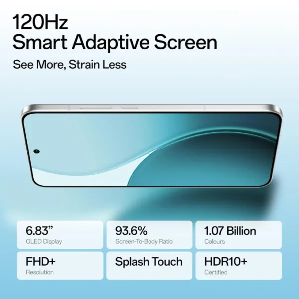 Oppo Reno 14 Pro White Smartphone Adaptive Screem