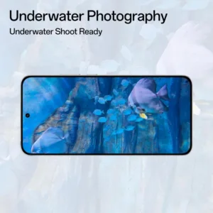 Oppo Reno 14 Pro White Smartphone Under Water Photography