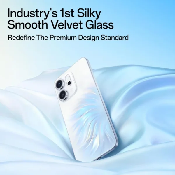 Oppo Reno 14 Pro White Smartphone Velvet Glass