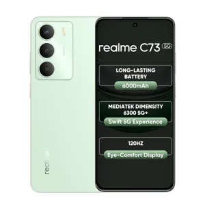 Realme C73 5G –  6000mAh Battery | 120Hz Display | Dimensity 6300 | Android 15