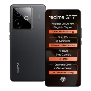 Realme GT 7T 5G - Dimensity 8400 MAX | 7000mAh Battery + 120W Fast Charging | 6.8" AMOLED 120Hz Display | AI 4K 60FPS Camera