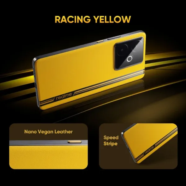 Realme GT 7T Racing Yellow smartphone colour