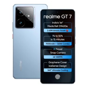 Realme GT 7 5G - MediaTek Dimensity 9400e | 7000mAh Battery + 120W Fast Charging | 6.7" AMOLED 120Hz Display |  AI 4K 120FPS Camera
