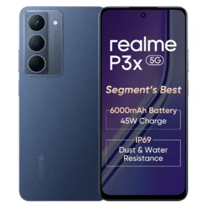 Realme P3x 5G – 6.72" FHD+ 120Hz, Dimensity 6400, 6000mAh, 50MP AI Cam, IP69, Android 15