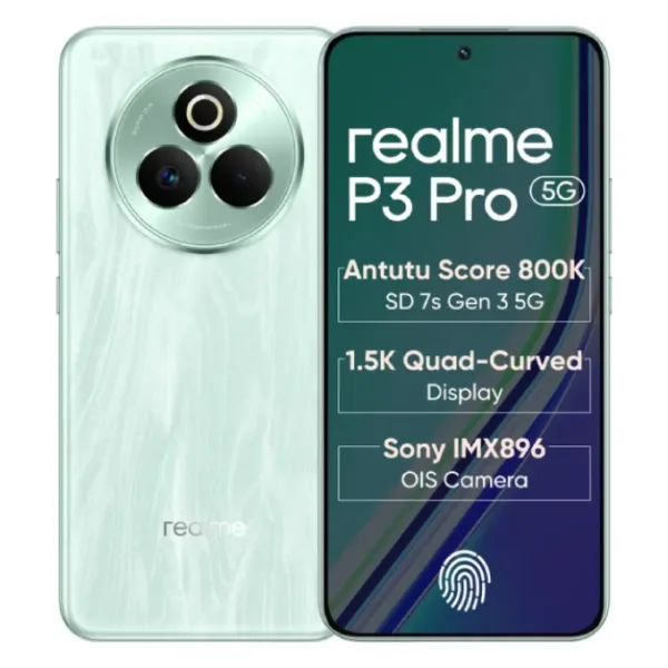 Realme P3 Pro Nebula Glow Smartphone Front