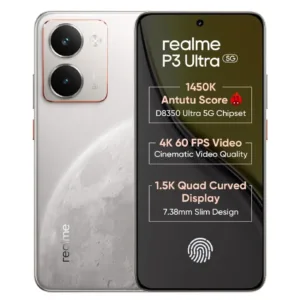 Realme P3 Ultra 5G – 6.83″ AMOLED | 120Hz | 6000mAh | 80W Charge | Dimensity 8350 Ultra | IP69