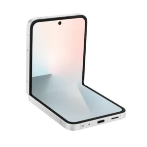 Samsung Galaxy Z Flip7 FE White Fold View