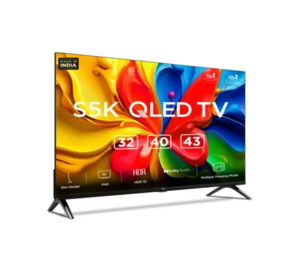 TCL 32-inch Full HD Smart QLED Google TV 32S5K Angled View