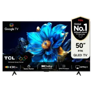 TCL 50 inch QLED 4K Ultra HD Smart Google TV (50P7K) | Dolby Vision | Atmos & Game Master Mode | 2025 Model