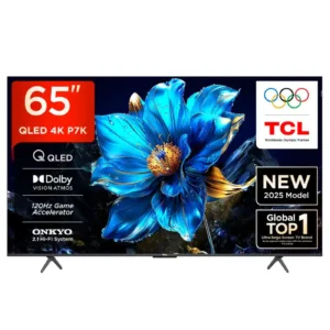 TCL 65 inch QLED 4K Google TV (65P7K) | Dolby Vision-Atmos | ONKYO 35W Sound | Game Master 2025 Model
