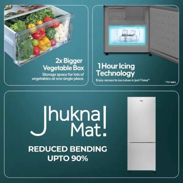Haier HRB 3502BS P Refrigerator Jhukna Mat 1 Keni Electronics