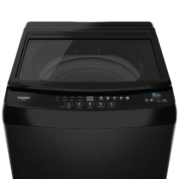 Haier HWM105-316BK 10.5 Kg 5 Star Top Load Washing Machine Top View