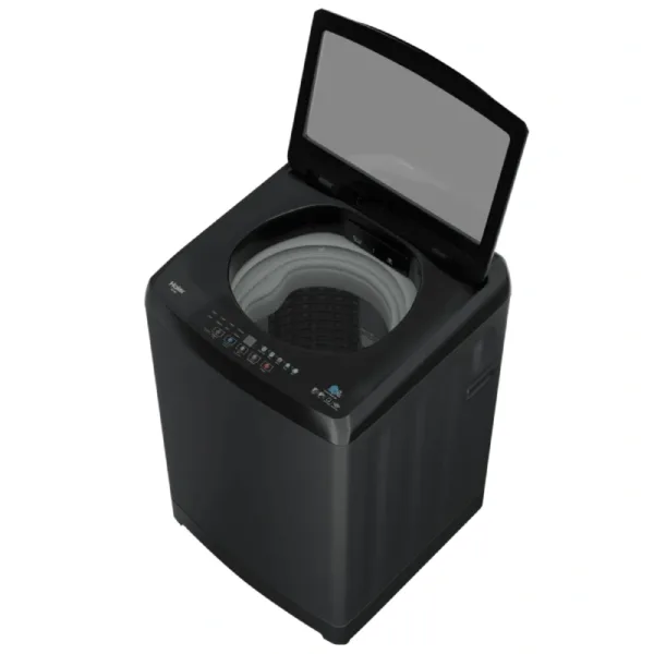 Haier HWM105-316BK 10.5 Kg 5 Star Top Load Washing Machine Top View Door