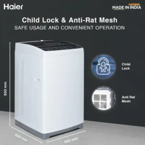 Haier HWM65 1269DB 6.5 Kg 5 Star Washing Machine Dimentions Keni Electronics