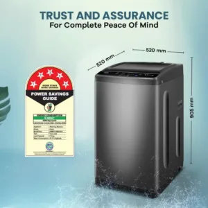 Haier HWM70-306S8N1 7 Kg 5 Star Top Load Washing Machine Dimentions