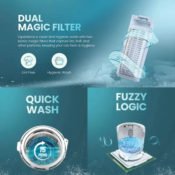 Haier HWM70-306S8N1 7 Kg 5 Star Top Load Washing Feature