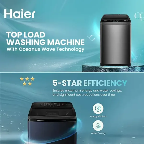 Haier HWM70-306S8N1 7 Kg 5 Star Top Load Washing OverView