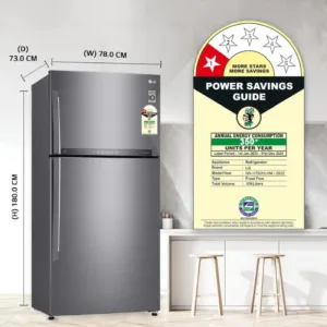 LG GN-H702HLHM 506L Smart Inverter Refrigerator Dimentions and Star Rating