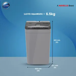 Lloyd GLWMT65GLGAM 6.5 Kg 5 Star Fully Automatic Top Load Dimention