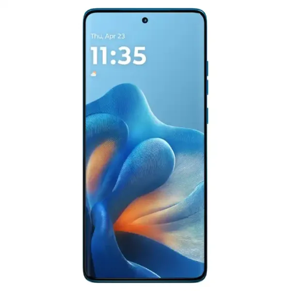 Motorola Edge 60 Fusion 5G PANTONE Mykonos Blue Smartphone Display
