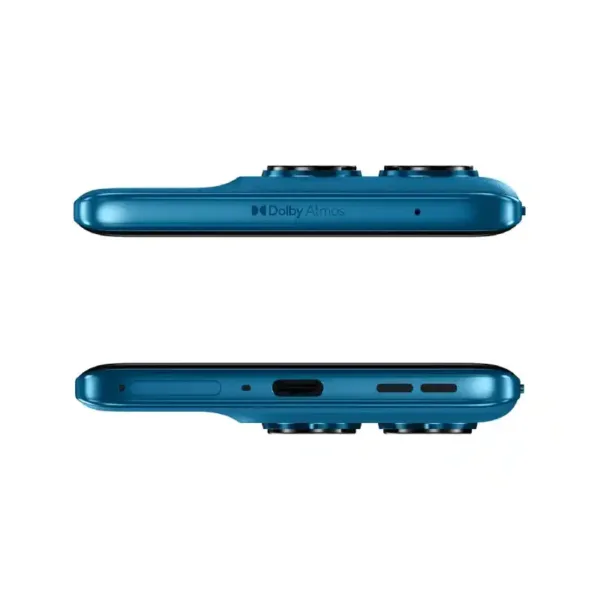 Motorola Edge 60 Fusion 5G PANTONE Mykonos Blue Smartphone Top Bottom View