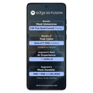 Motorola Edge 60 Fusion 5G PANTONE Slipstream Smartphone Display