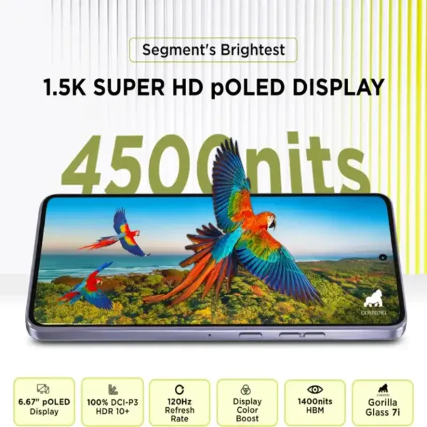 Motorola G86 5G SmartPhone Display