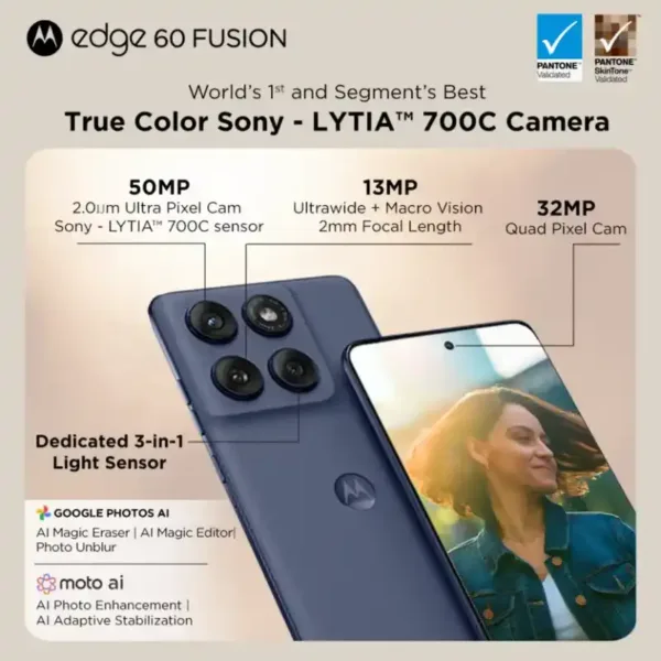 Motorola Edge 60 Fusion Smartphone Camera