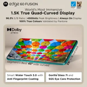 Motorola Edge 60 Fusion Smartphone Display