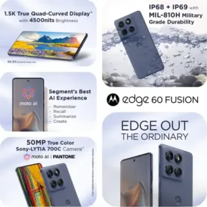 Motorola Edge 60 Fusion Smartphone Features