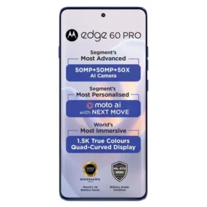 Motorola Edge 60 Pro 5G Pantone Dazzling Blue SmartPhone Display Keni Electronics