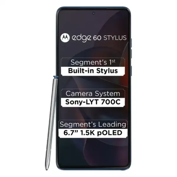 Motorola Edge 60 Stylus Pantone Gibraltar Sea SmartPhone Display