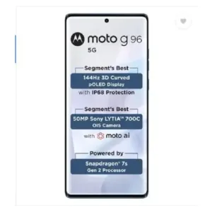 Motorola G96 5G Ashleigh Blue SmartPhone Display