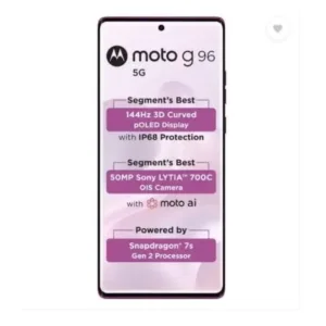 Motorola G96 5G Catelleya Orchid SmartPhone Display