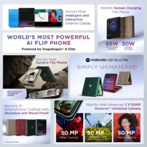 Motorola Razr 60 Ultra Pantone Scarab SmartPhone Features Keni Electronics